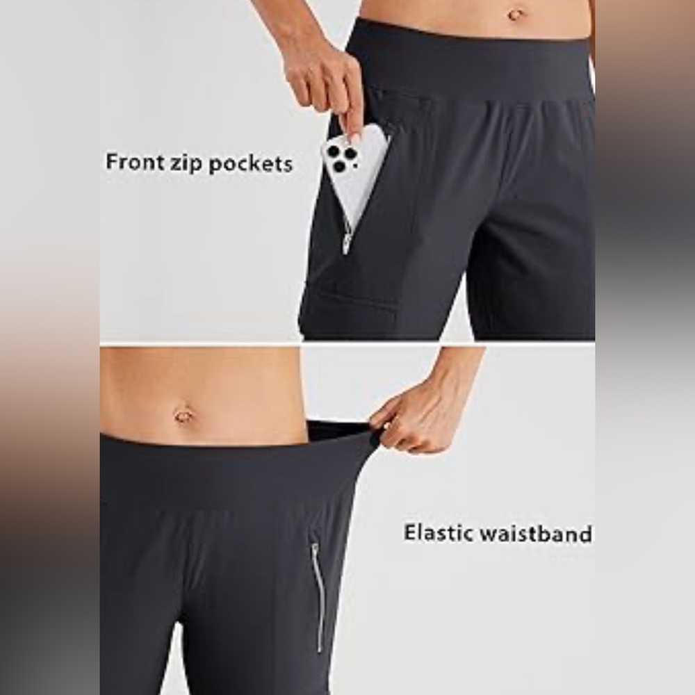 Athleta Women's Black Joggers with Elastic Waistband